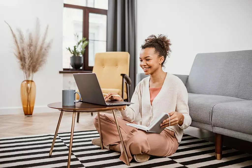 Woman Working From Home